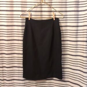 Ann Taylor Black 100% Wool Pencil Skirt
